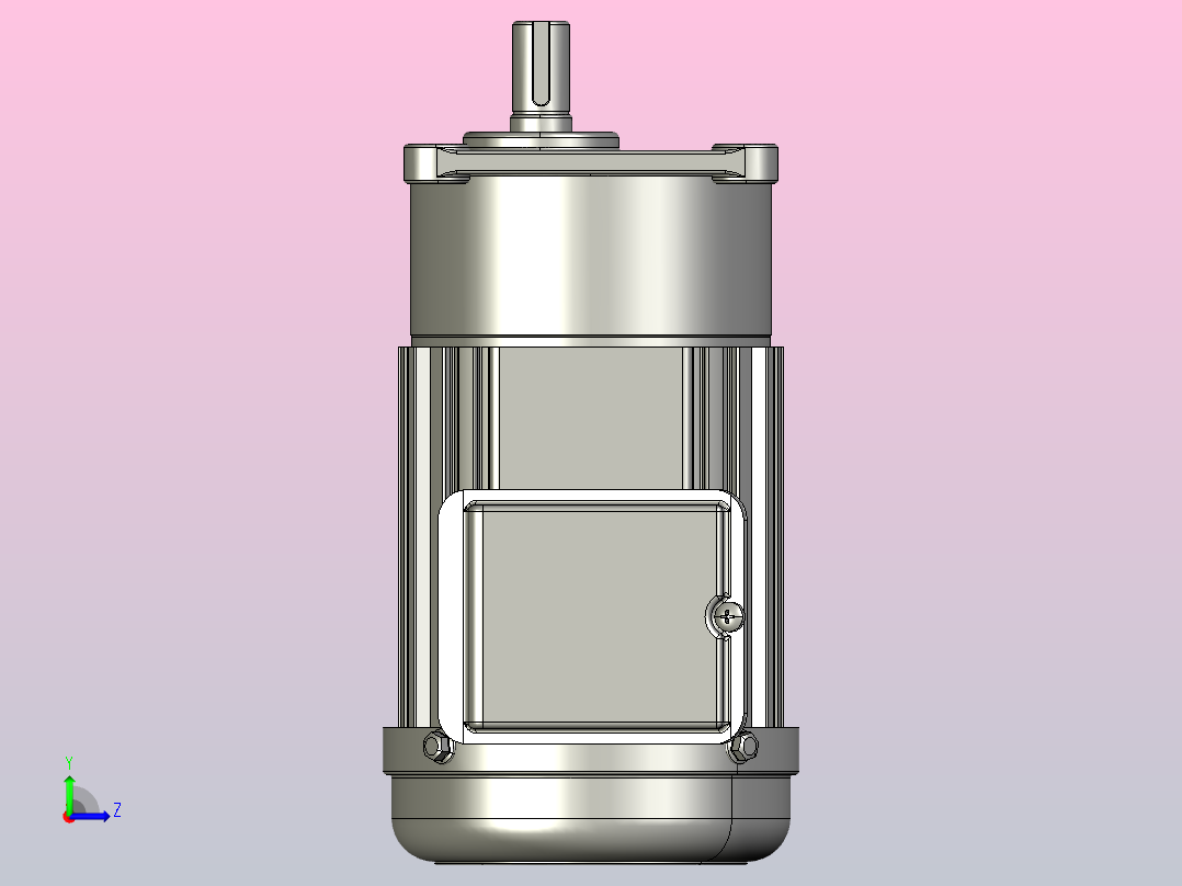 小型常规单相三维单相100W2#立式左视图