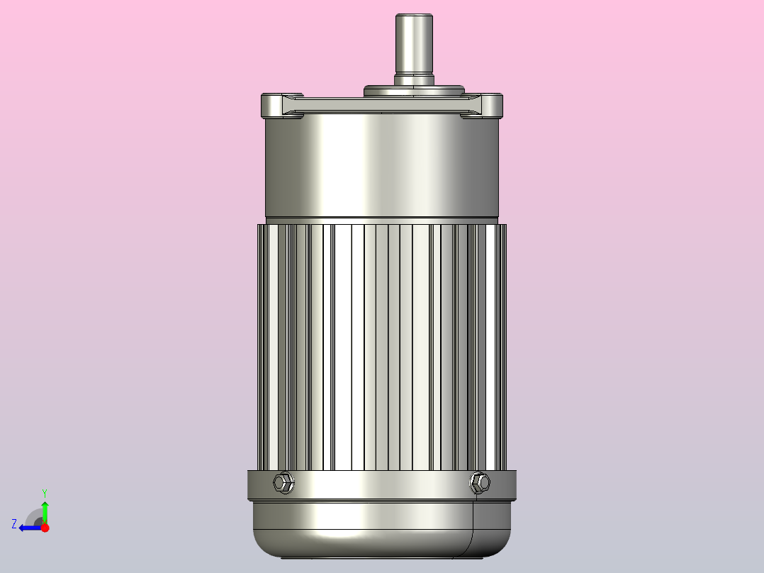 小型常规单相三维单相100W2#立式右视图