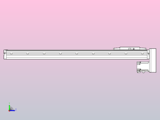 滚珠丝杠直线轴内置导轨TPA-GCR-120-1610C-L650-MP-M40-N3左视缩略图