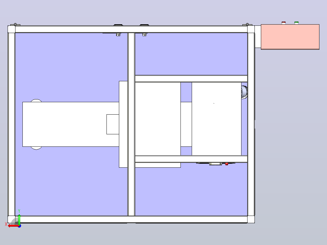 含浸机3D图纸后视图