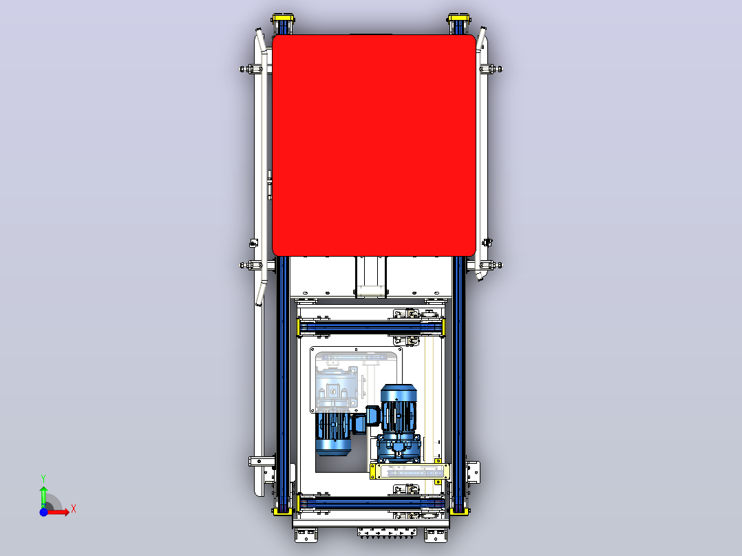 链条传送带 +瓦列的分流器（宽度1200mm x 1500kg）前视图