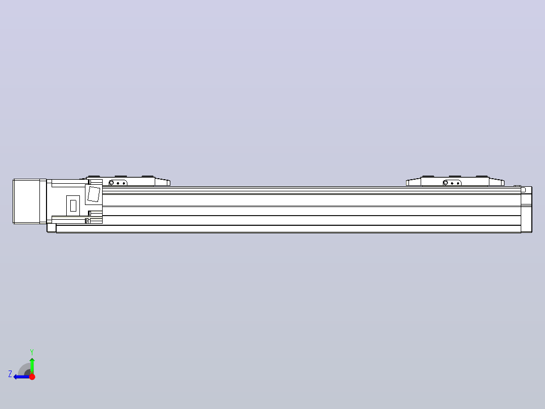 滚珠丝杠线性轴TPA-GCRS-80-1610C-L125-ML-M20-N3右视图