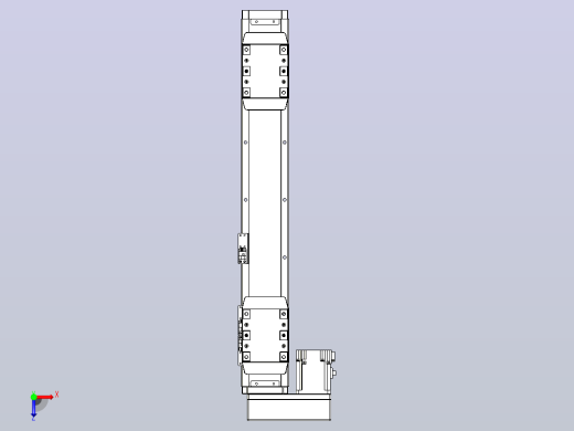 滚珠丝杠线性轴TPA-GCRS-80-1610C-L125-ML-M20-N3俯视缩略图