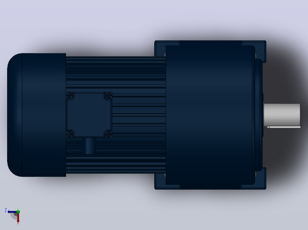 GH卧式减速马达（减速比3-200）[GH-40-2200-3-C-D-G3-TL]俯视图