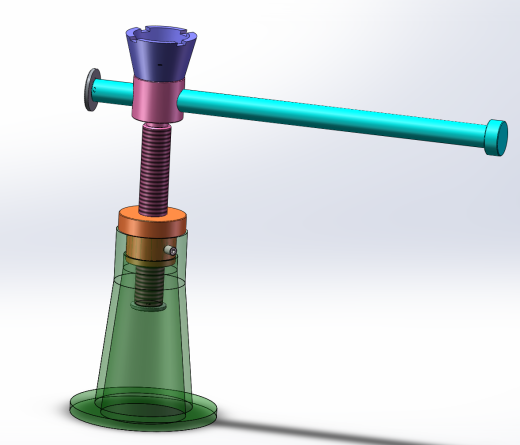 螺旋千斤顶（F=46KN,L=210mm）（SW+CAD+说明书）缩略图