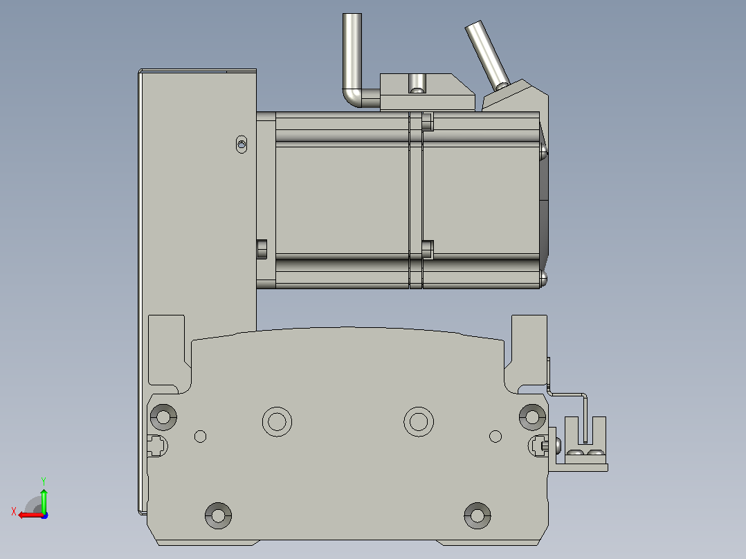 MT136BT半封闭皮带滑台[MT136BT.L100.150.RU.M40.C3]后视图