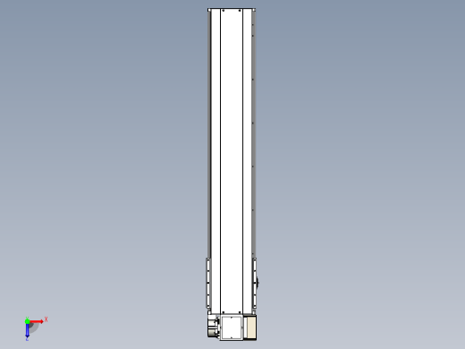 皮带直线轴半封闭可选导轨TPA-HNB-220D-176-L1000-RP-C-P1K-N3俯视缩略图