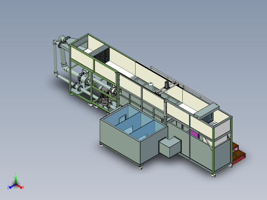 桥墩冲刷实验水槽ug