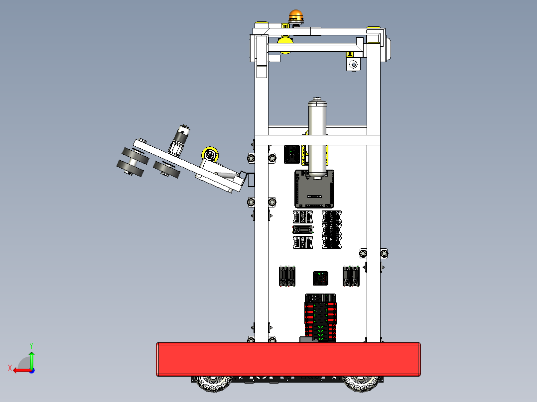 Worbots 4145 2018 (After Miami)麦克纳姆轮车3D图纸 STP格式后视图