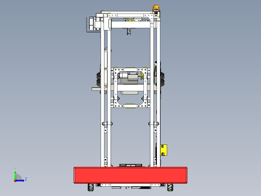Worbots 4145 2018 (After Miami)麦克纳姆轮车3D图纸 STP格式左视图