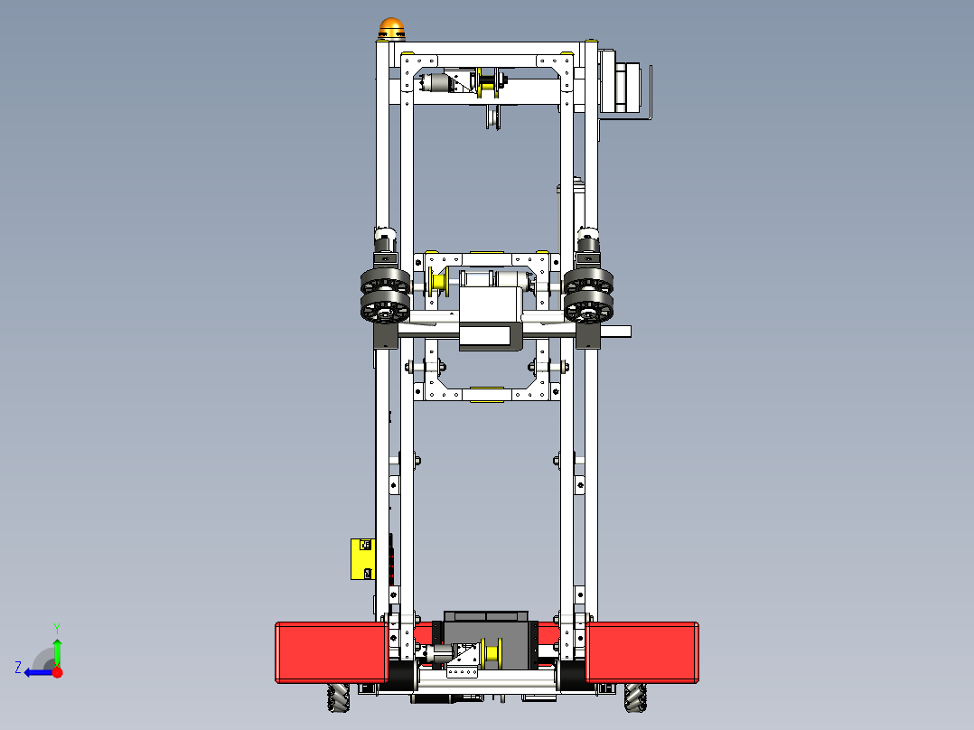 Worbots 4145 2018 (After Miami)麦克纳姆轮车3D图纸 STP格式右视图