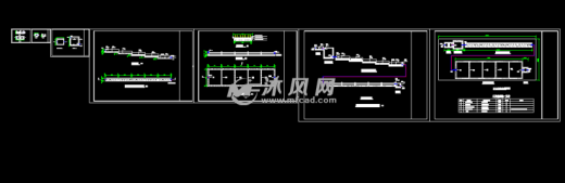 农村综合整治生活污水处理人工湿地处理工艺图纸缩略图