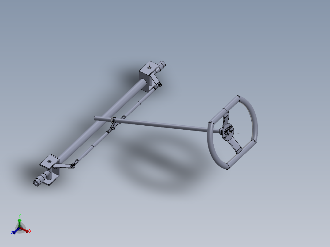 solidworks 转向总成