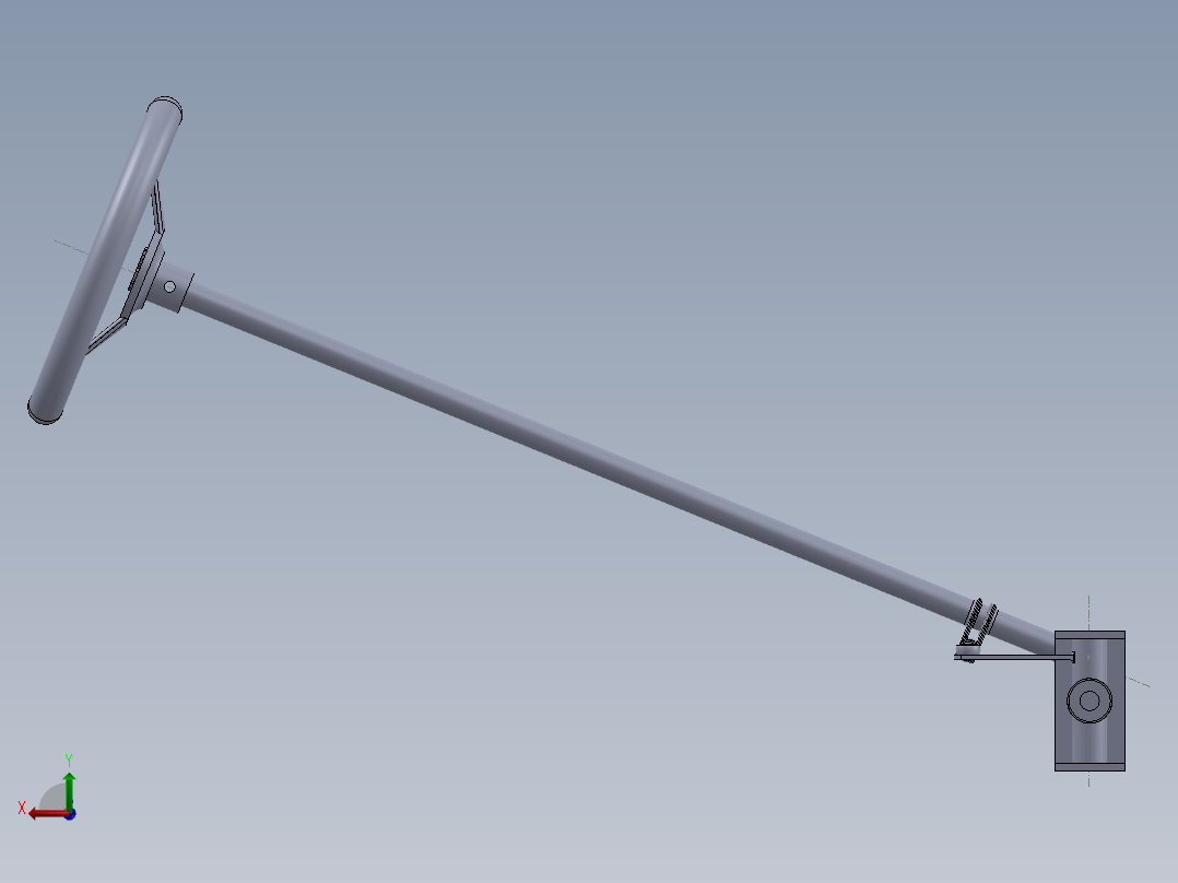 solidworks 转向总成后视图