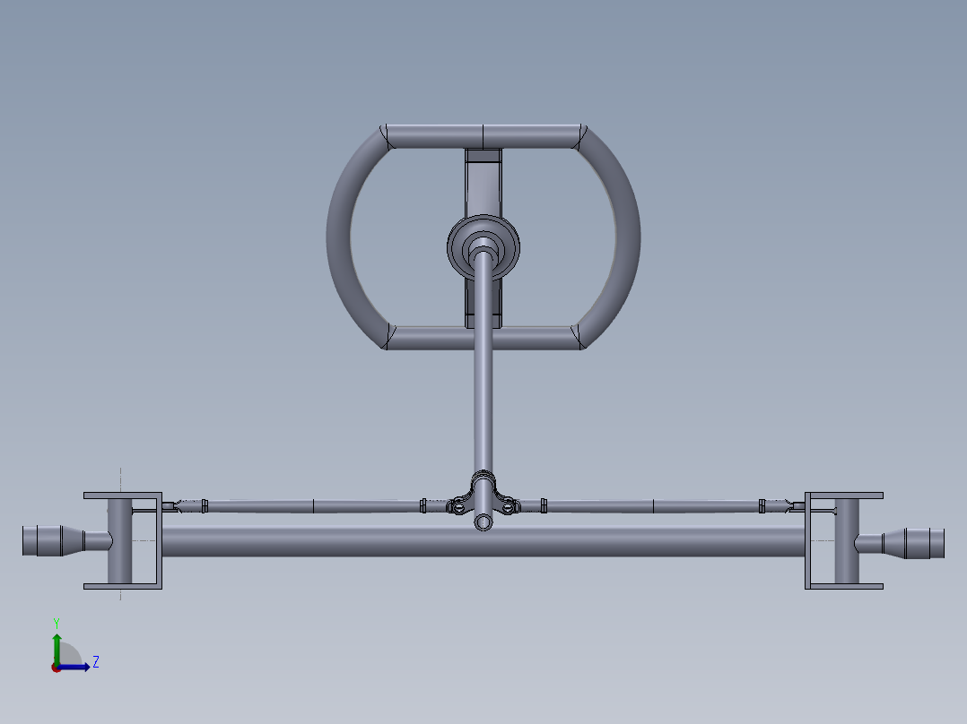 solidworks 转向总成左视图