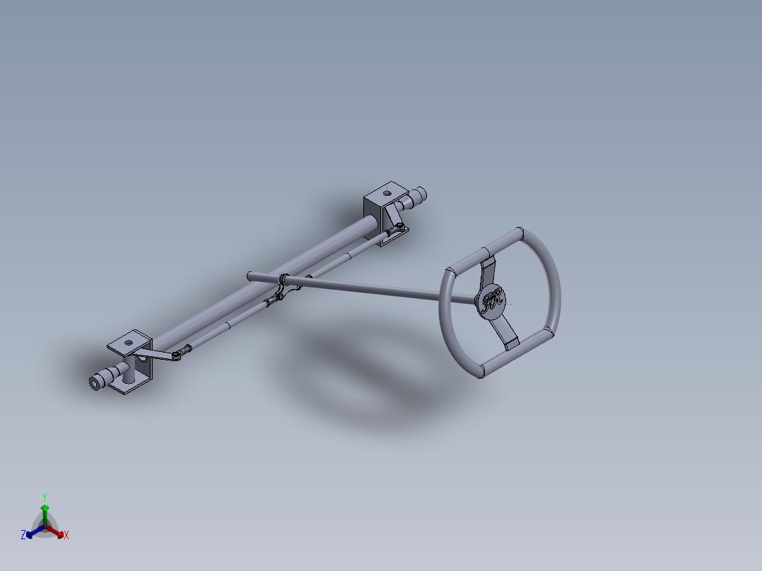 solidworks 转向总成正等轴测图