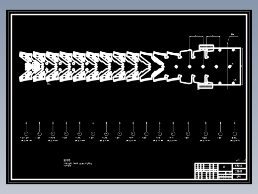 汽车前支撑板级进模设计