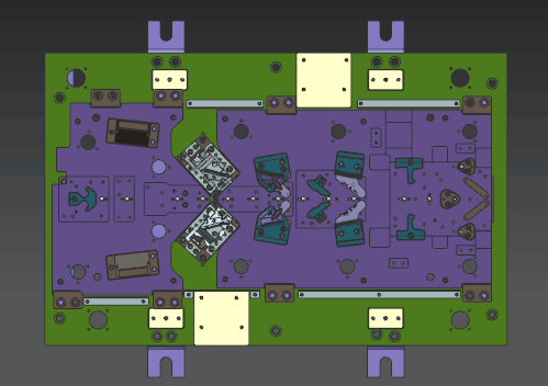 汽车前支撑板级进模设计