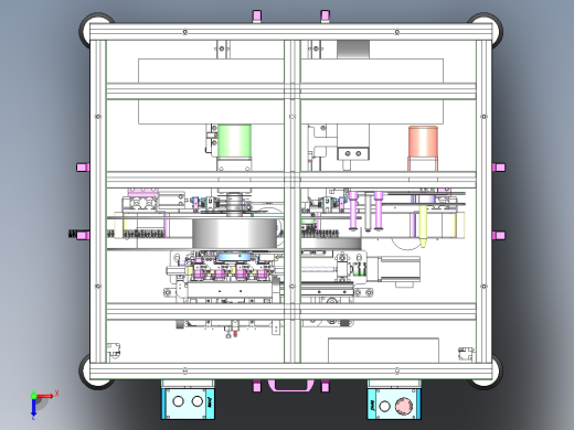 ZDH-CHAZ-005 气缸型链接器插针机俯视缩略图