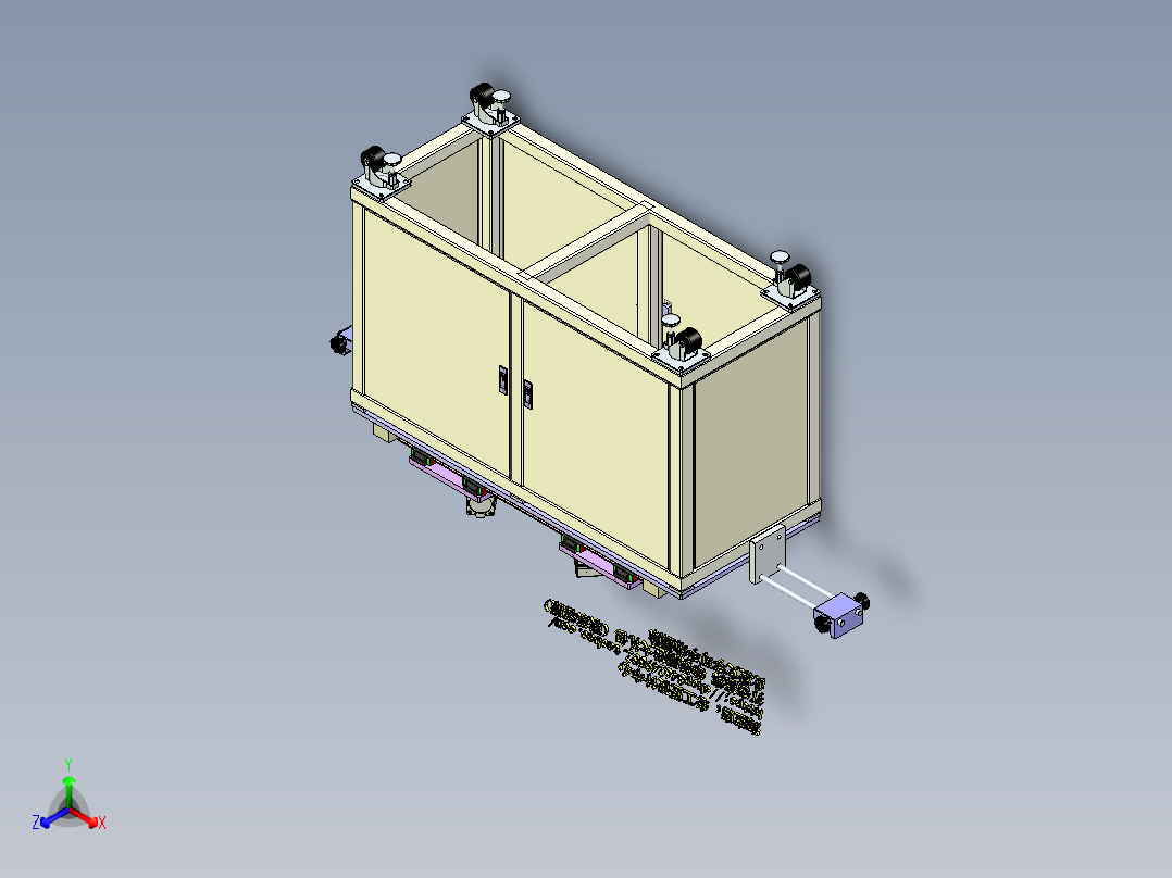 A5_双折弯机SW2016正等轴测图