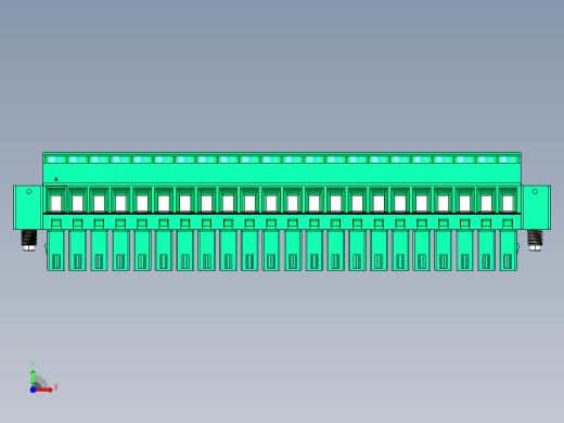 DEGSON 15EDG（公头） 3.5mm 螺钉锁紧，插拔式接线端子 FullPack-15EDGKAM-3.5-22P-14-00AH前视缩略图