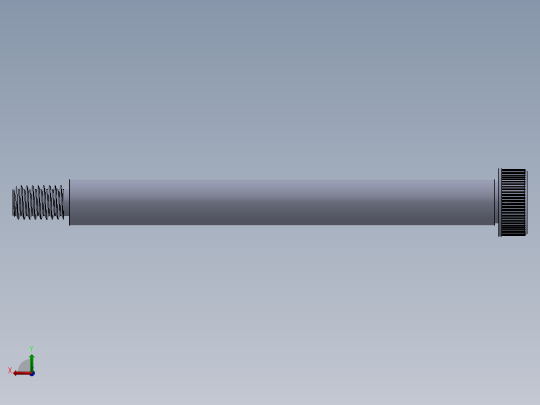 内六角螺螺栓-SB 0.375-16 x4.75.SLDPRT后视图