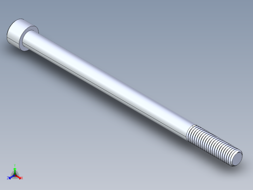 粗螺纹 SHCS 螺钉-SHCS 0.5.x13x8.STEP