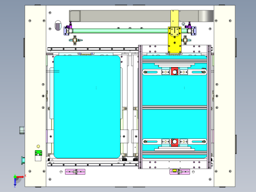 摆盘上料机3D图纸 3D模型自动化设备3D图纸3D模型 上料机机械3D图纸俯视缩略图