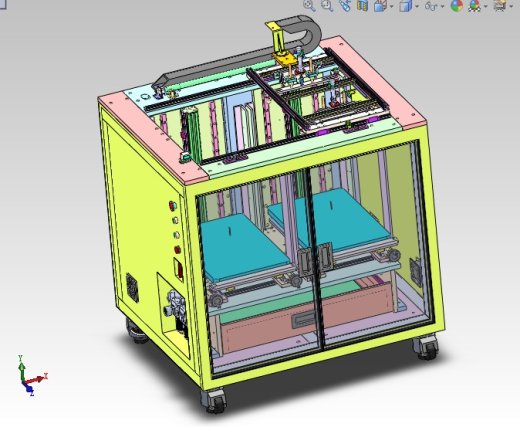 摆盘上料机3D图纸 3D模型自动化设备3D图纸3D模型 上料机机械3D图纸缩略图