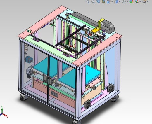 摆盘上料机3D图纸 3D模型自动化设备3D图纸3D模型 上料机机械3D图纸缩略图