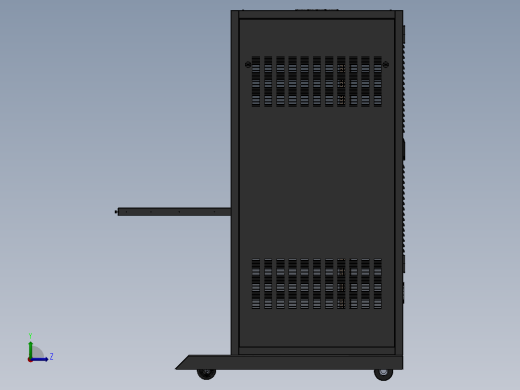 19英寸设备机架左视缩略图