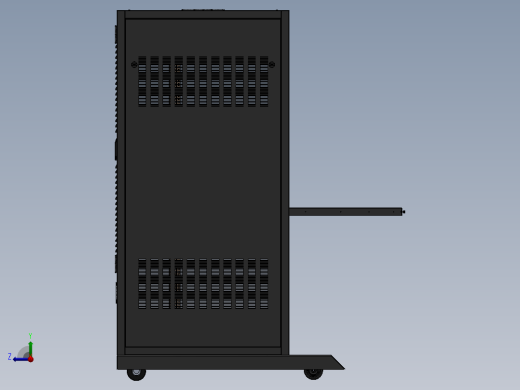 19英寸设备机架右视缩略图