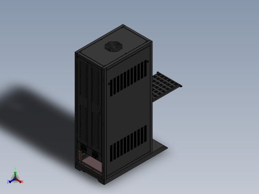 19英寸设备机架正等轴测缩略图