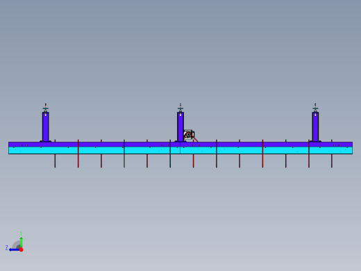滚筒输送机roller-conveyor-1-STP右视缩略图