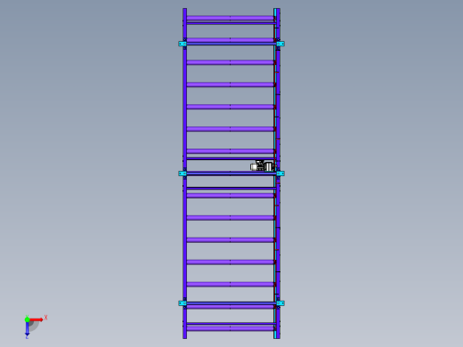 滚筒输送机roller-conveyor-1-STP俯视缩略图