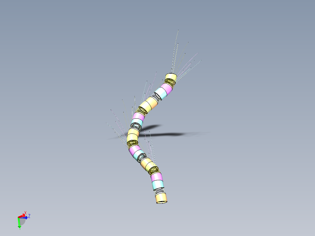 组合蛇形机械臂三维 1266264==160