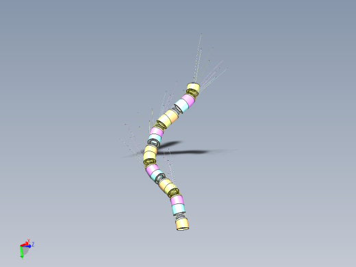 组合蛇形机械臂三维 1266264==160