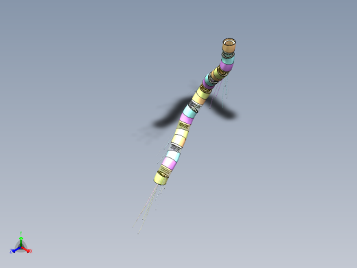 组合蛇形机械臂三维 1266264==160正等轴测缩略图