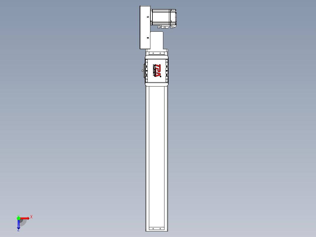 同步带全封闭直线模组TPA-HCB-85D-90-L500-MR-C-P20-N3俯视图