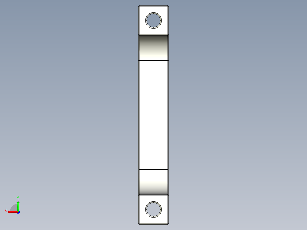 取手(鋁合金)R3-3D多系列多零件图纸模型后视图