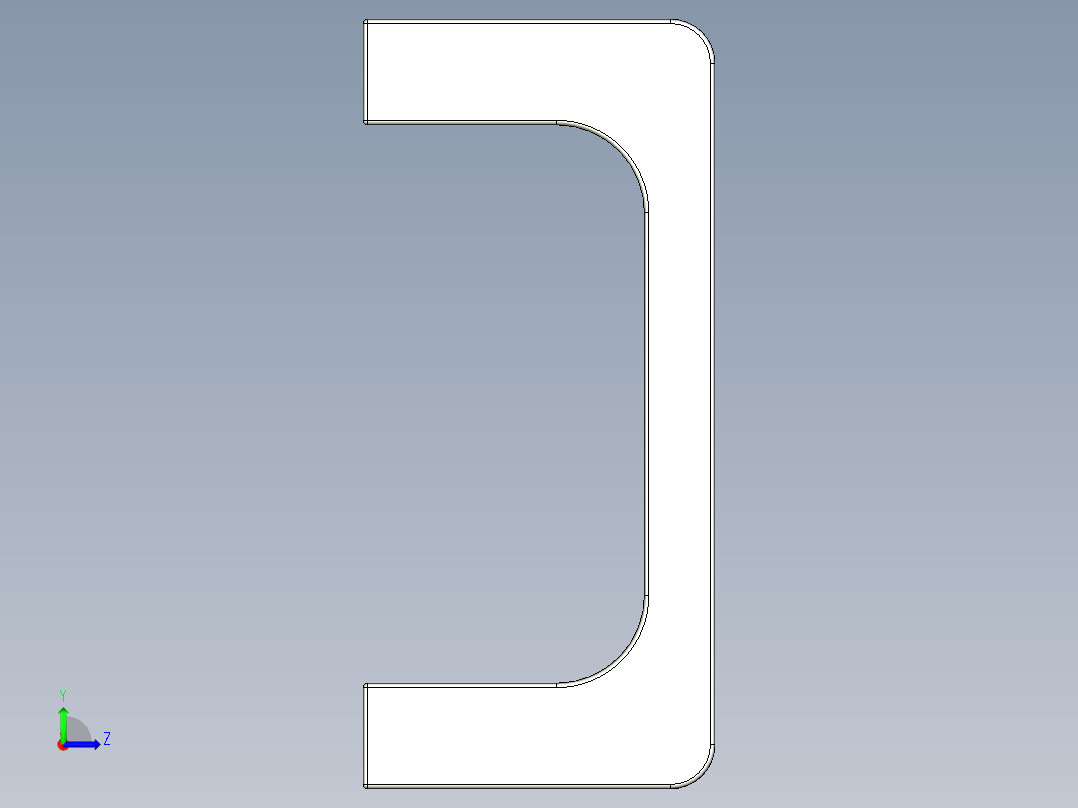 取手(鋁合金)R3-3D多系列多零件图纸模型左视图