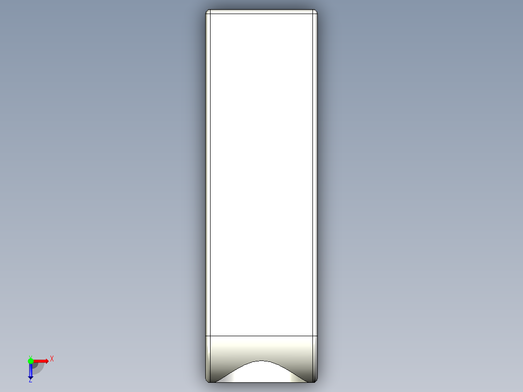 取手(鋁合金)R3-3D多系列多零件图纸模型俯视图
