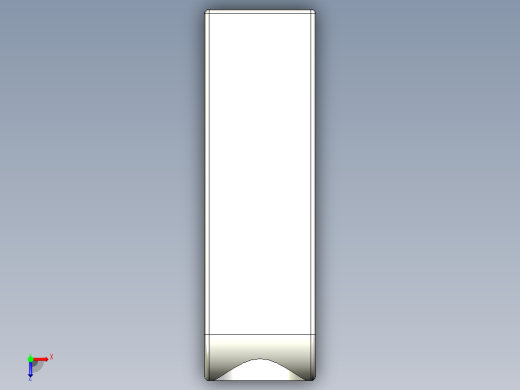 取手(鋁合金)R3-3D多系列多零件图纸模型俯视缩略图