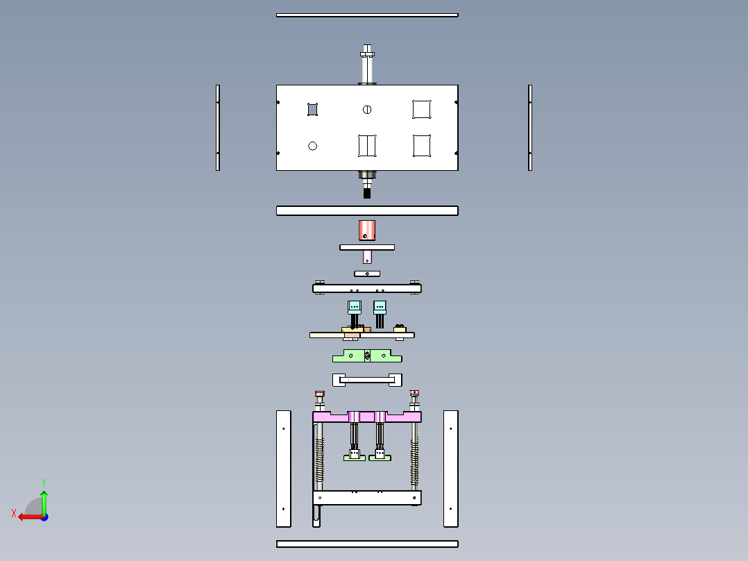 弹片冲压模具后视图