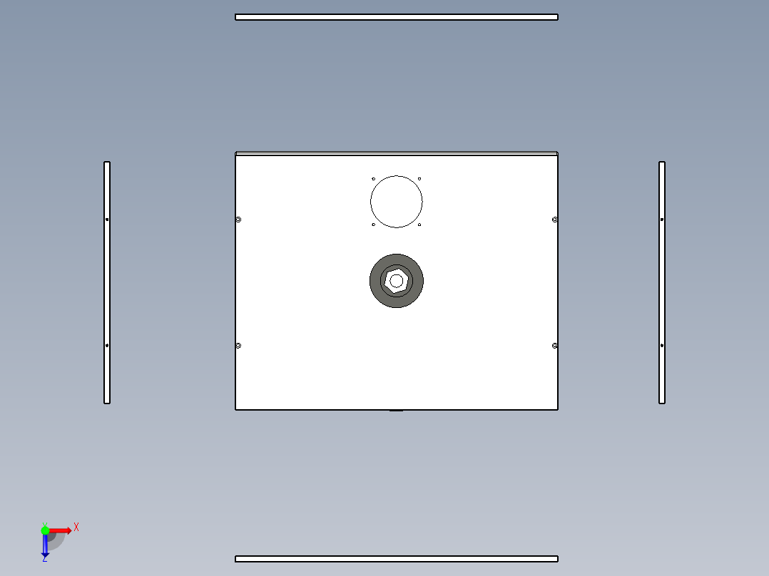 弹片冲压模具俯视图