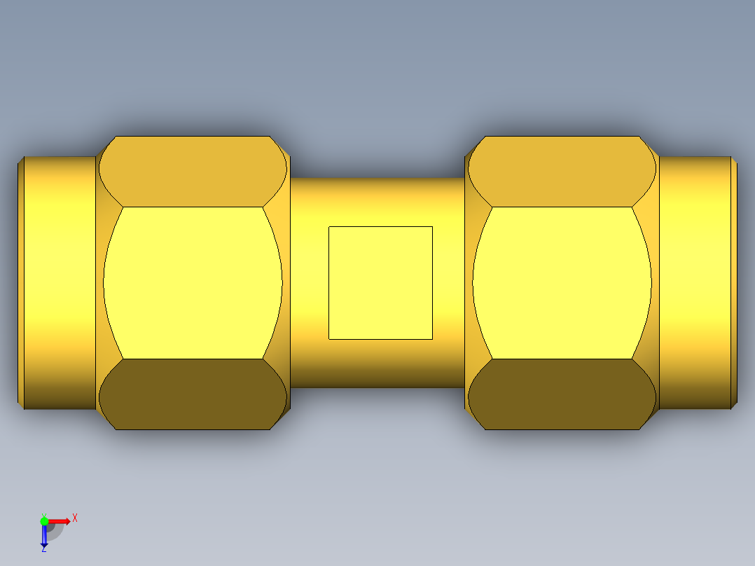 SMA接口56俯视图