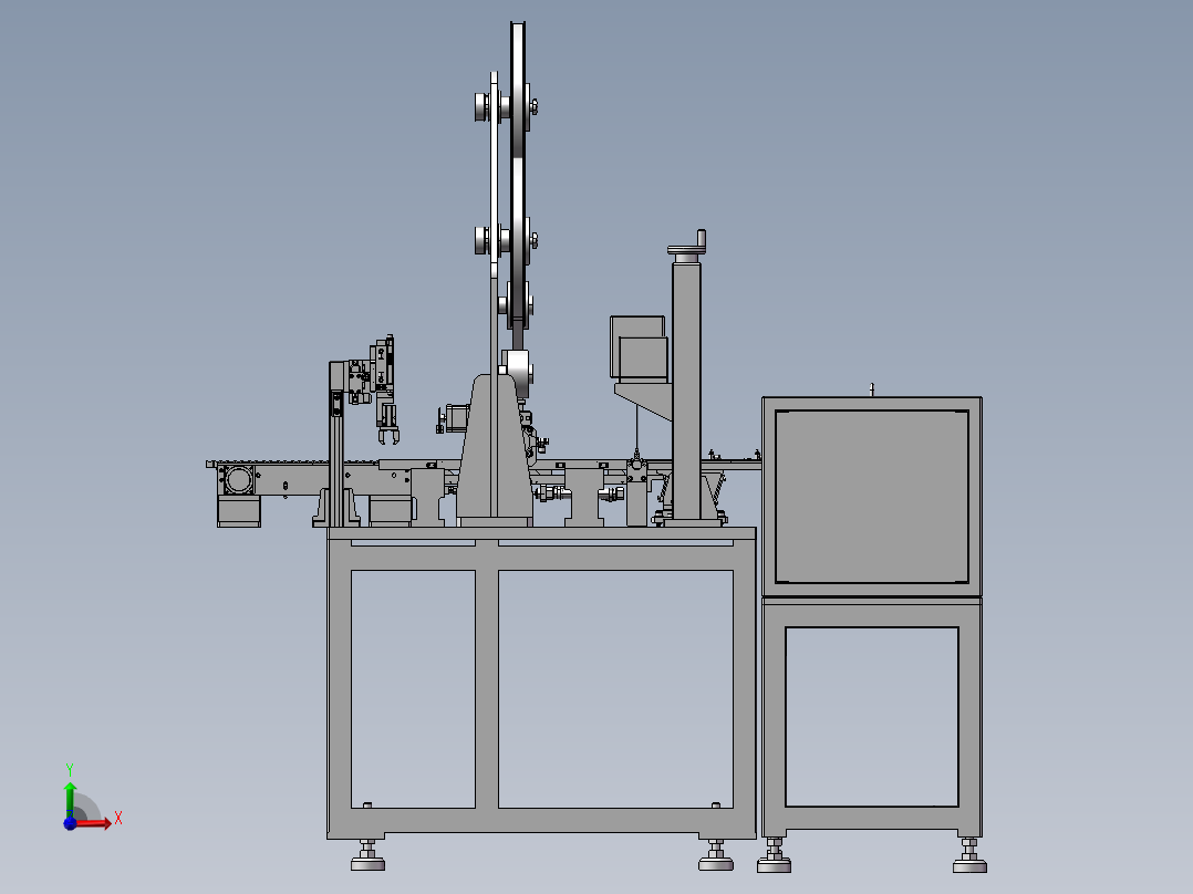 铁壳组装镭射机前视图
