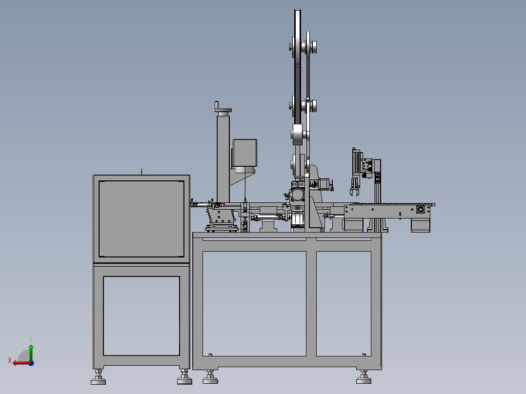 铁壳组装镭射机后视图