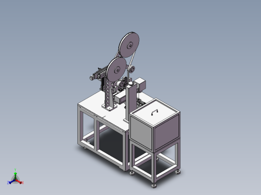铁壳组装镭射机正等轴测缩略图