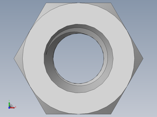 DIN 934 螺母-M3.5 Nut.SLDPRT前视缩略图